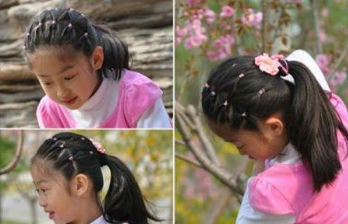 小女孩简单的发型扎法，10款给女儿扎头发图片