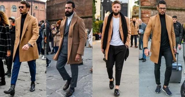 绅士型男必备的驼色大衣，怎么穿才优雅时髦
