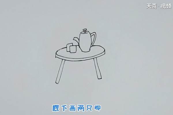 桌子简笔画 