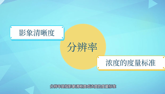 分辨率是什么意思  什么是分辨率 