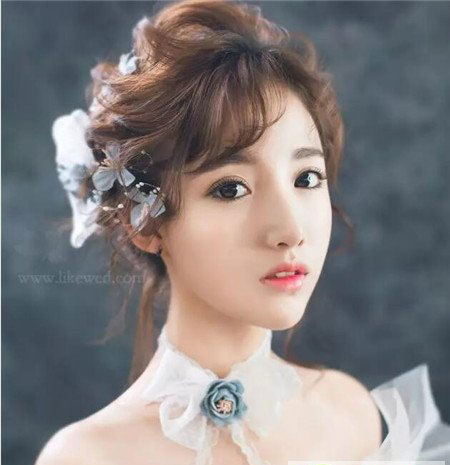 空气刘海新娘发型 韩式清新新娘造型