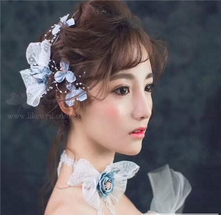 空气刘海新娘发型 韩式清新新娘造型