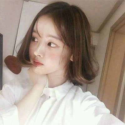 韩范女生中分短发发型 做个气质短发美女