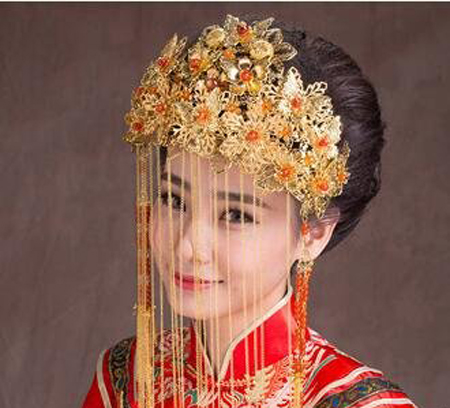 中式新娘发型简单大方  新娘发型2023款