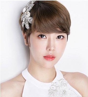 短发韩式新娘发型 留下一生最美好回忆的韩式新娘发型
