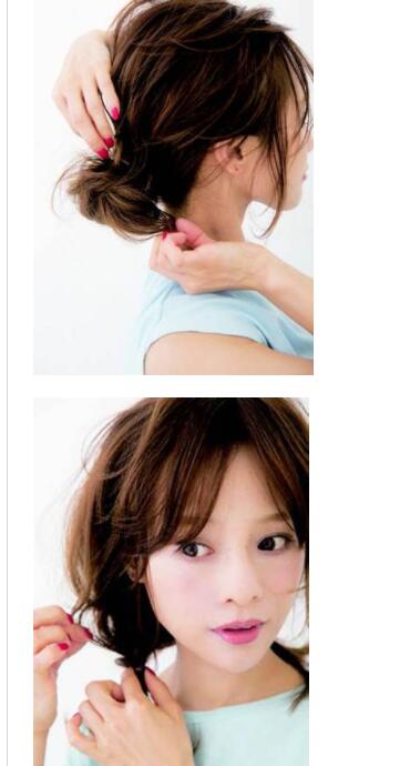 短发发型扎法很简单 短发扎发教程步骤图解